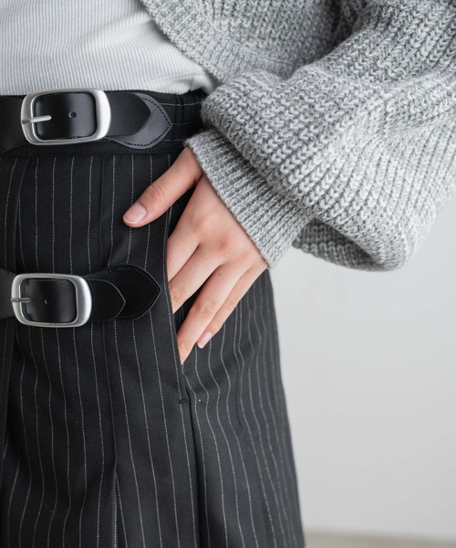 WEGO（ウィゴー）の「WEGO/ラッププリーツローライズミニスカパン（スカート・レディース・ブラック/ブラック系その他4・FREE）」の7枚目の写真