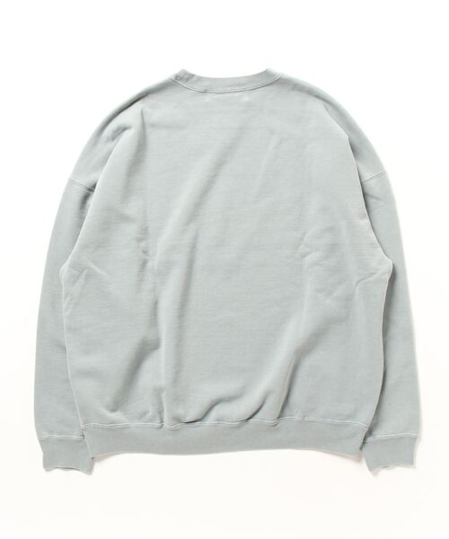 REMI RELIEF NAVY LABEL（レミレリーフネイビーレーベル）の「REMI RELIEF NAVY LABEL / レミレリーフ ネイビーレーベル：SP加工裏毛クルー：RN24329218AK[STD]（スウェット・メンズ・サックスブルー系/ヘザーグレー/オフホワイト・M/L/S）」の12枚目の写真
