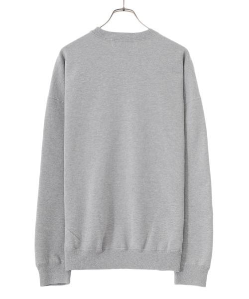 REMI RELIEF NAVY LABEL（レミレリーフネイビーレーベル）の「REMI RELIEF NAVY LABEL / レミレリーフ ネイビーレーベル：SP加工裏毛クルー：RN24329218AK[STD]（スウェット・メンズ・サックスブルー系/ヘザーグレー/オフホワイト・M/L/S）」の14枚目の写真