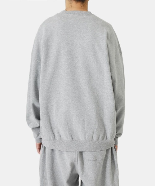 REMI RELIEF NAVY LABEL（レミレリーフネイビーレーベル）の「REMI RELIEF NAVY LABEL / レミレリーフ ネイビーレーベル：SP加工裏毛クルー：RN24329218AK[STD]（スウェット・メンズ・サックスブルー系/ヘザーグレー/オフホワイト・M/L/S）」の19枚目の写真