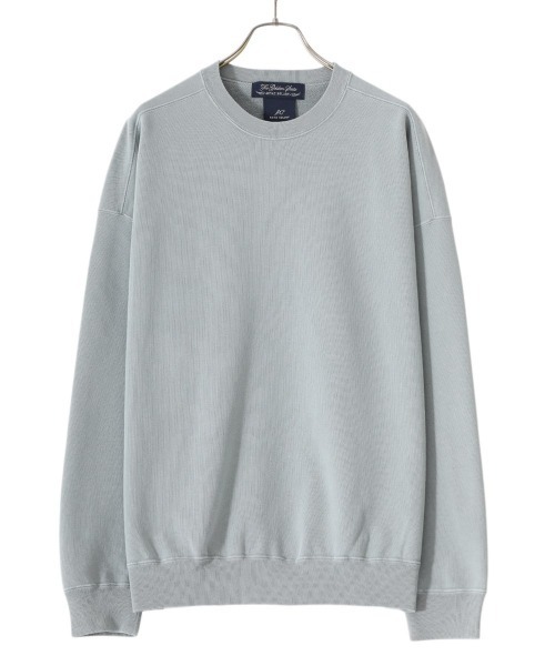 REMI RELIEF NAVY LABEL（レミレリーフネイビーレーベル）の「REMI RELIEF NAVY LABEL / レミレリーフ ネイビーレーベル：SP加工裏毛クルー：RN24329218AK[STD]（スウェット・メンズ・サックスブルー系/ヘザーグレー/オフホワイト・M/L/S）」の21枚目の写真