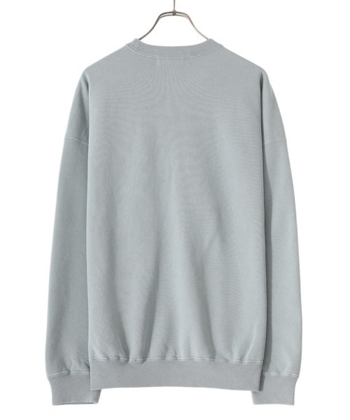REMI RELIEF NAVY LABEL（レミレリーフネイビーレーベル）の「REMI RELIEF NAVY LABEL / レミレリーフ ネイビーレーベル：SP加工裏毛クルー：RN24329218AK[STD]（スウェット・メンズ・サックスブルー系/ヘザーグレー/オフホワイト・M/L/S）」の22枚目の写真