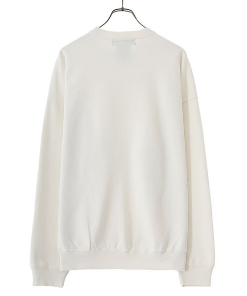 REMI RELIEF NAVY LABEL（レミレリーフネイビーレーベル）の「REMI RELIEF NAVY LABEL / レミレリーフ ネイビーレーベル：SP加工裏毛クルー：RN24329218AK[STD]（スウェット・メンズ・サックスブルー系/ヘザーグレー/オフホワイト・M/L/S）」の5枚目の写真