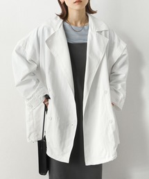 Chillfar | 袖取り外しダブルテーラーコート(トレンチコート)