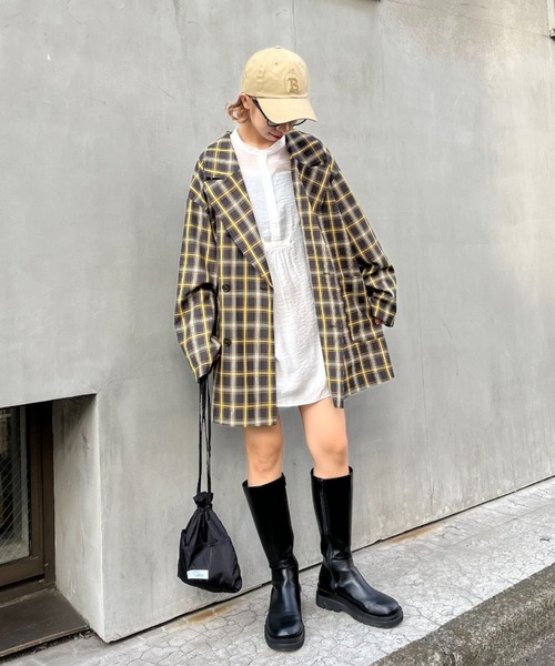 CIAOPANIC（チャオパニック）の「ビッグカラーテーラードジャケット（テーラードジャケット・レディース・グレー/ブラック/ベージュ・FREE）」の6枚目の写真