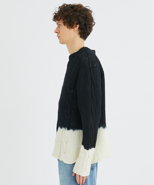 soe（ソーイ）の「Blurred Summer Knit（ニット/セーター・メンズ・ブラック/パープル・SMALL）」の17枚目の写真