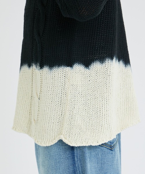 soe（ソーイ）の「Blurred Summer Knit（ニット/セーター・メンズ・ブラック/パープル・SMALL）」の19枚目の写真