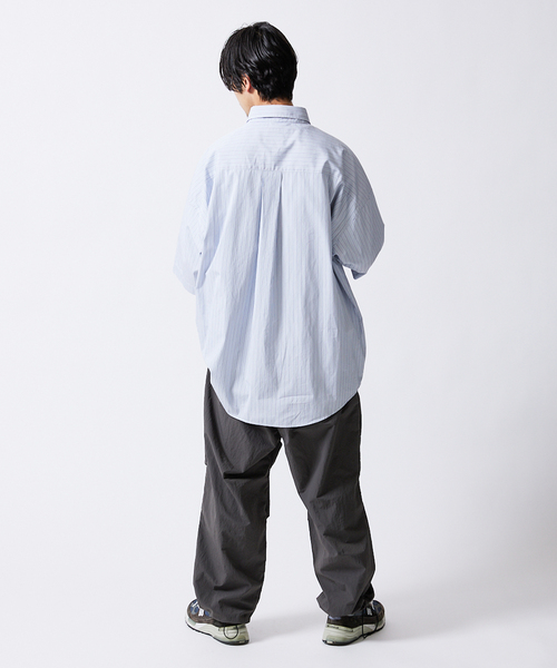 JOURNAL STANDARD(ジャーナルスタンダード)の「【THOMAS MASON】ファットシルエットボタンダウン S/Sシャツ(シャツ/ブラウス・メンズ・グレー/コバルトブルー/ネイビー/ブルー系その他/ダークブルー・MEDIUM/SMALL/LARGE)」の9枚目の写真