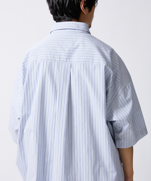 JOURNAL STANDARD(ジャーナルスタンダード)の「【THOMAS MASON】ファットシルエットボタンダウン S/Sシャツ(シャツ/ブラウス・メンズ・グレー/コバルトブルー/ネイビー/ブルー系その他/ダークブルー・MEDIUM/SMALL/LARGE)」の14枚目の写真