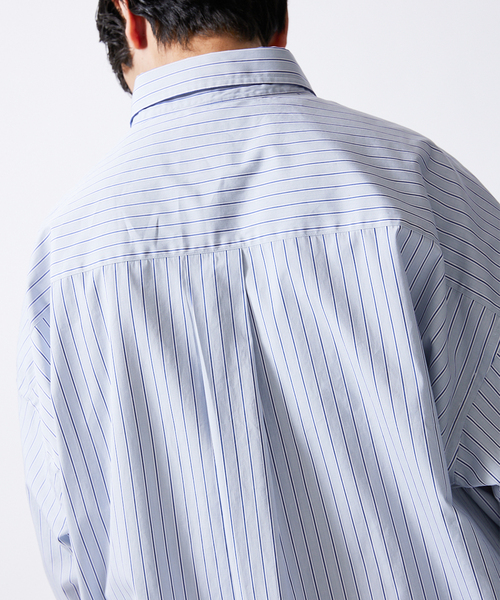 JOURNAL STANDARD(ジャーナルスタンダード)の「【THOMAS MASON】ファットシルエットボタンダウン S/Sシャツ(シャツ/ブラウス・メンズ・グレー/コバルトブルー/ネイビー/ブルー系その他/ダークブルー・MEDIUM/SMALL/LARGE)」の15枚目の写真