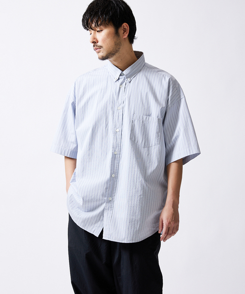 JOURNAL STANDARD(ジャーナルスタンダード)の「【THOMAS MASON】ファットシルエットボタンダウン S/Sシャツ(シャツ/ブラウス・メンズ・グレー/コバルトブルー/ネイビー/ブルー系その他/ダークブルー・MEDIUM/SMALL/LARGE)」の19枚目の写真