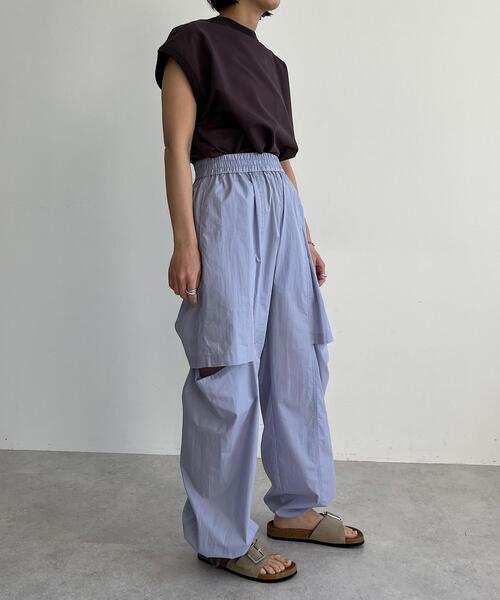 CITEN(シテン)の「<CITEN>シャカシャカ バルーンパンツ(その他パンツ・レディース・ライトブルー/ブラウン/オレンジ/ブラック・S/M)」の3枚目の写真