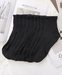 Lace Ladies（レースレディース）の「【10足セット】吸汗速乾ワンカラーベーシックショートソックス（ソックス/靴下）」