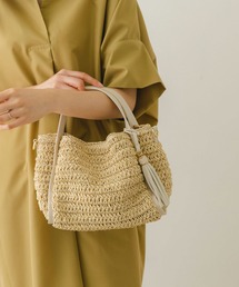 RODE SKO | タッセル付きペーパーミニバッグ(かごバッグ)