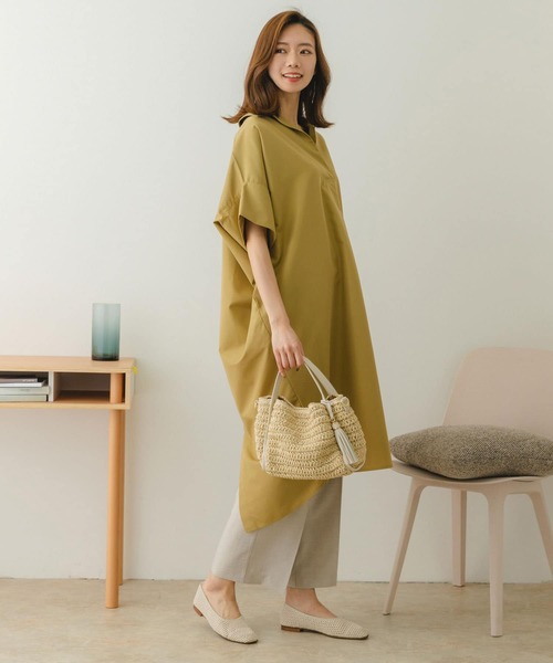 RODE SKO（ロデスコ）の「タッセル付きペーパーミニバッグ（かごバッグ・レディース・ベージュ/ナチュラル/ベージュ系その他・ONE）」の8枚目の写真