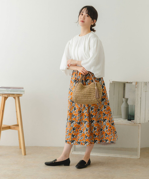 RODE SKO（ロデスコ）の「タッセル付きペーパーミニバッグ（かごバッグ・レディース・ベージュ/ナチュラル/ベージュ系その他・ONE）」の22枚目の写真