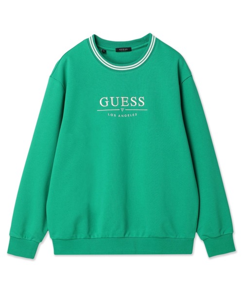 Guess(ゲス)の「Logo Sweatshirt(スウェット・メンズ・アイボリー/ブラック/グリーン・MEDIUM/LARGE/X-LARGE/SMALL)」の1枚目の写真