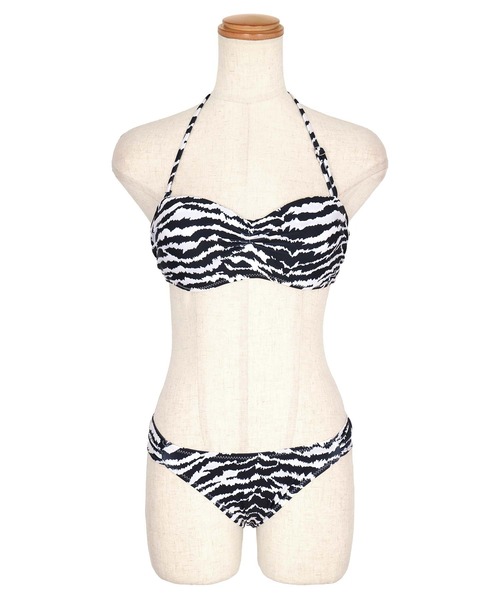 Tika（ティカ）の「ゼブラバンドゥセクシーホルターネックビキニ 水着