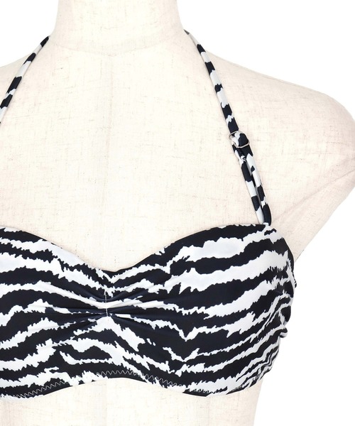 Tika（ティカ）の「ゼブラバンドゥセクシーホルターネックビキニ 水着