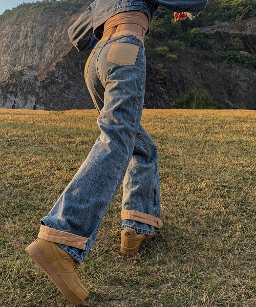 Vipoa（ヴィポア）の「ルーズシルエットリメイクデザインデニム