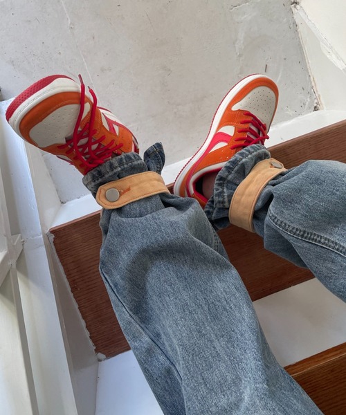 Vipoa(ヴィポア)の「ルーズシルエットリメイクデザインデニム(デニムパンツ・レディース・ブルー・MEDIUM/LARGE)」の12枚目の写真