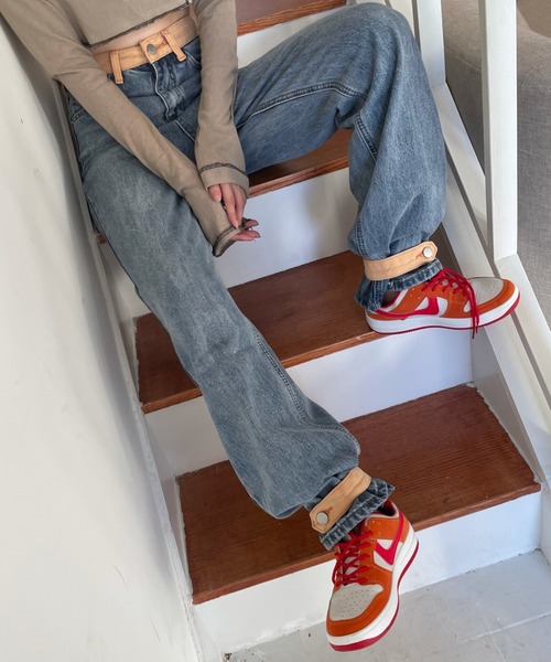 Vipoa(ヴィポア)の「ルーズシルエットリメイクデザインデニム(デニムパンツ・レディース・ブルー・MEDIUM/LARGE)」の14枚目の写真