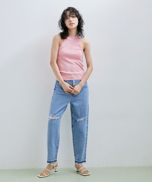 MILLER(ミラー)の「【Miller for ADAM ET ROPE'】Cup付アメリカンスリーブタンクトップ(タンクトップ・レディース・ブラック/ホワイト/ピンク・FREE)」の7枚目の写真