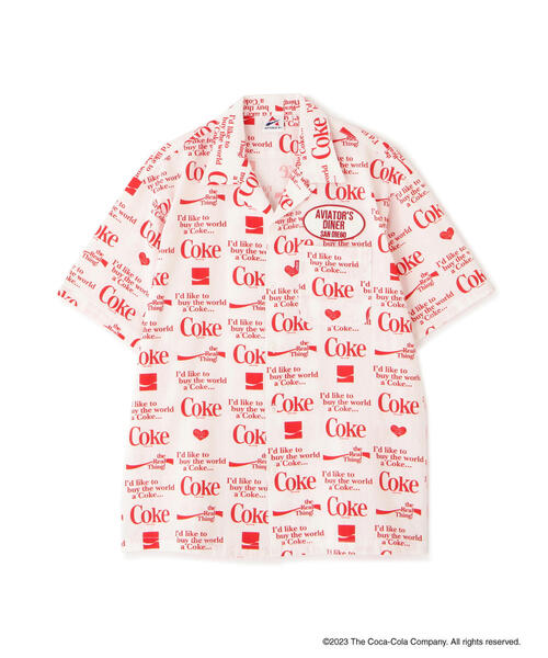 AVIREX(アヴィレックス)の「AVIREX / COKE ICON SHIRTS(シャツ/ブラウス・メンズ・ホワイト/ブラック・2XL/L/M/XL)」の4枚目の写真