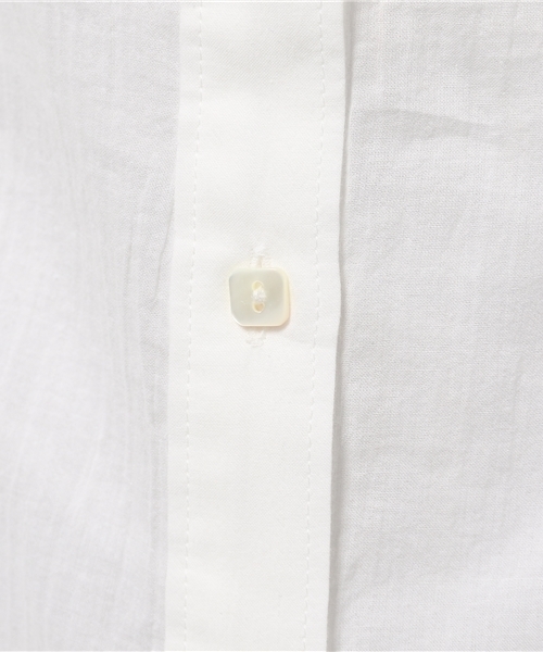 AULA AILA（アウラアイラ）の「Aula  Aila　コットンシャツ（シャツ/ブラウス・レディース・ホワイト・0）」の4枚目の写真