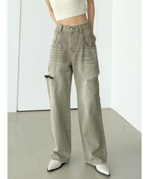 EMODA | ハイカットルーズワイドジーンズ(デニムパンツ)