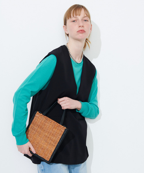 セール】ダブルクロスベスト（ベスト）｜N.O.R.C by the line（ノーク