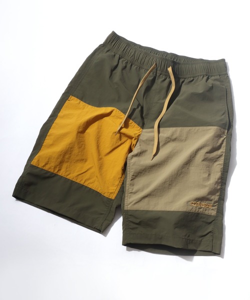 CONVERSE（コンバース）の「CONVERSE/コンバース ワンポイントロゴ刺繍 ナイロンバギーショーツ ショートパンツ（その他パンツ・メンズ・グリーン系その他/ベージュ/ブラック/ベージュ系その他/カーキ/ブラック系その他・L/M/LL）」の6枚目の写真