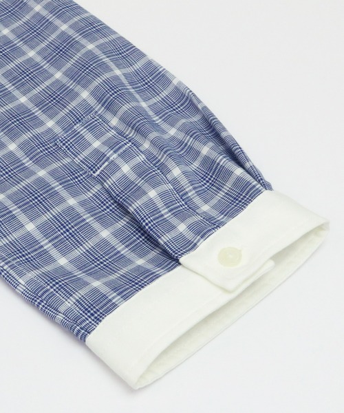 Pitta Re:)（ピッタリ）の「【Pitta Re:)】ふわっとガーゼシャツ 七分袖 綿100% レディースカジュアルシャツ（シャツ/ブラウス・レディース・ブルー・S/M/L/LL）」の3枚目の写真