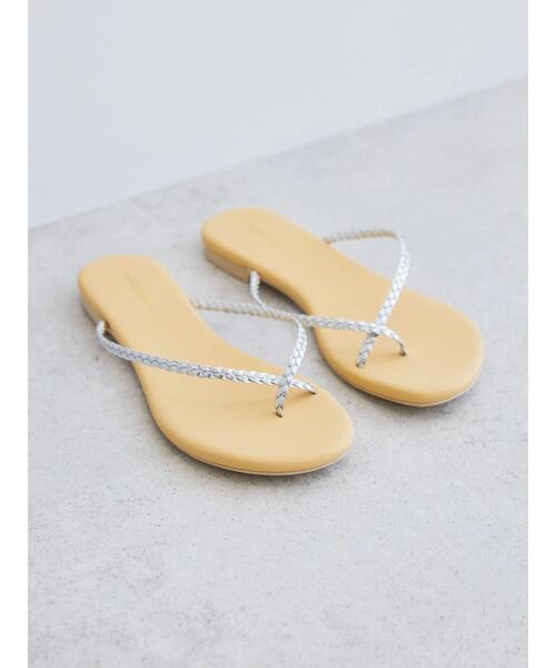 AMERICAN HOLIC（アメリカンホリック）の「編み込みトングサンダル（サンダル・レディース・シルバー・S/M/L）」の7枚目の写真