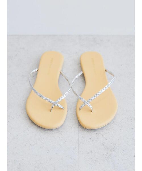 AMERICAN HOLIC（アメリカンホリック）の「編み込みトングサンダル（サンダル・レディース・シルバー・S/M/L）」の8枚目の写真