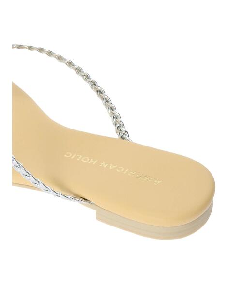 AMERICAN HOLIC（アメリカンホリック）の「編み込みトングサンダル（サンダル・レディース・シルバー・S/M/L）」の14枚目の写真