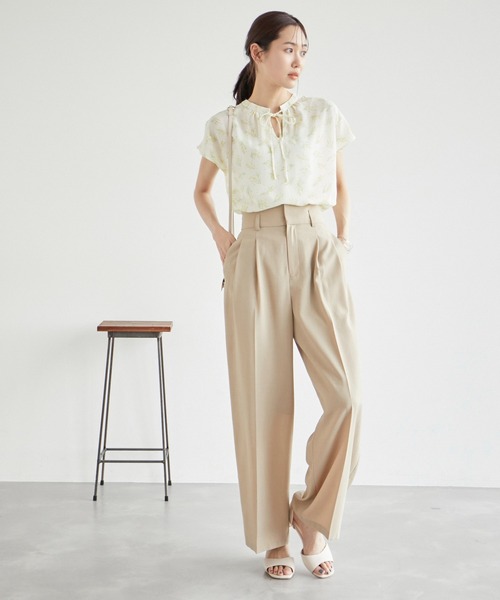 ROPE' PICNIC（ロペピクニック）の「2WAY/スタンドブラウス（シャツ/ブラウス・レディース・ホワイト/ホワイト系その他/ブラック系その他/ホワイト系その他2/ブラック・38）」の20枚目の写真