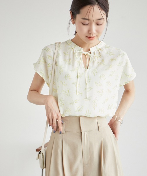 ROPE' PICNIC（ロペピクニック）の「2WAY/スタンドブラウス（シャツ/ブラウス・レディース・ホワイト/ホワイト系その他/ブラック系その他/ホワイト系その他2/ブラック・38）」の21枚目の写真