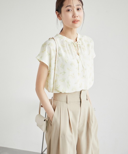 ROPE' PICNIC（ロペピクニック）の「2WAY/スタンドブラウス（シャツ/ブラウス・レディース・ホワイト/ホワイト系その他/ブラック系その他/ホワイト系その他2/ブラック・38）」の22枚目の写真