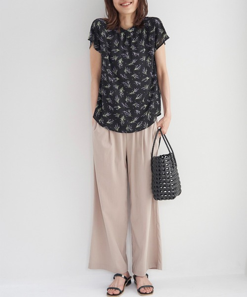 ROPE' PICNIC（ロペピクニック）の「2WAY/スタンドブラウス（シャツ/ブラウス・レディース・ホワイト/ホワイト系その他/ブラック系その他/ホワイト系その他2/ブラック・38）」の9枚目の写真