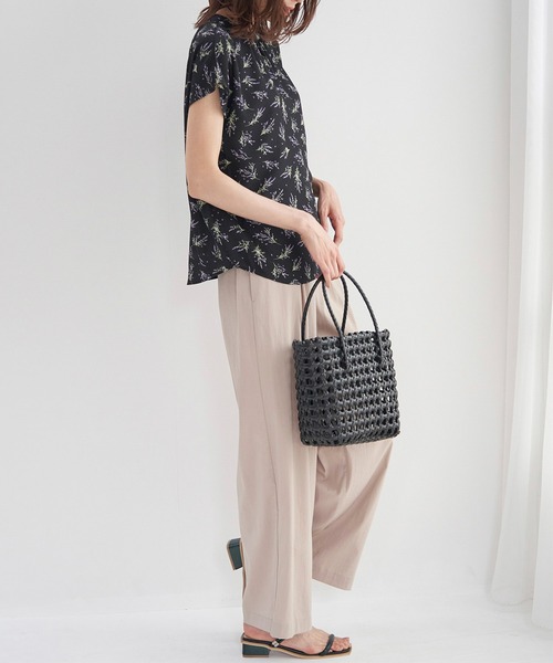 ROPE' PICNIC（ロペピクニック）の「2WAY/スタンドブラウス（シャツ/ブラウス・レディース・ホワイト/ホワイト系その他/ブラック系その他/ホワイト系その他2/ブラック・38）」の10枚目の写真