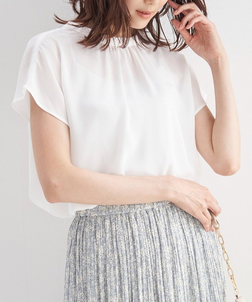 ROPE' PICNIC（ロペピクニック）の「2WAY/スタンドブラウス（シャツ/ブラウス・レディース・ホワイト/ホワイト系その他/ブラック系その他/ホワイト系その他2/ブラック・38）」の11枚目の写真