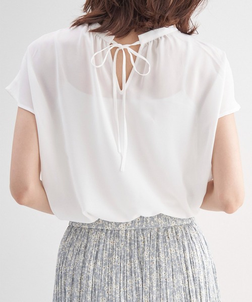 ROPE' PICNIC（ロペピクニック）の「2WAY/スタンドブラウス（シャツ/ブラウス・レディース・ホワイト/ホワイト系その他/ブラック系その他/ホワイト系その他2/ブラック・38）」の12枚目の写真