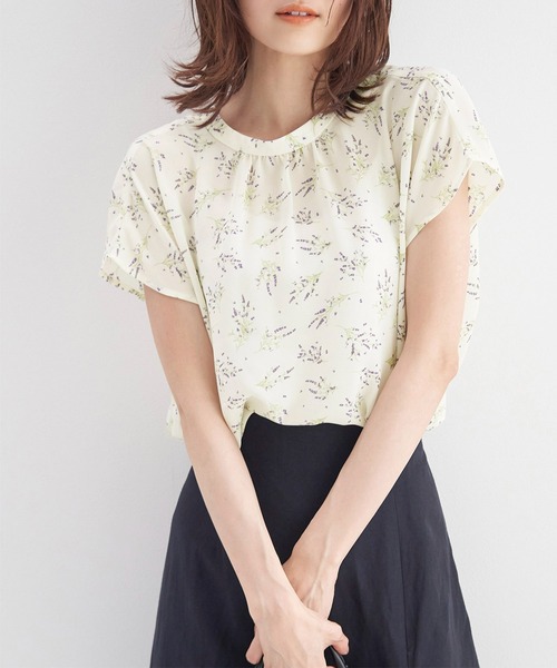 ROPE' PICNIC（ロペピクニック）の「2WAY/スタンドブラウス（シャツ/ブラウス・レディース・ホワイト/ホワイト系その他/ブラック系その他/ホワイト系その他2/ブラック・38）」の15枚目の写真