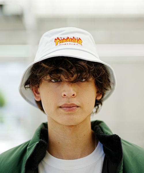THRASHER/スラッシャー バケットハット FLAME LOGO BUCKET 23TH-H03