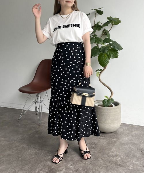 prose verse(プロズヴェール)の「パール付きブロックロゴTシャツ(Tシャツ/カットソー・レディース・チャコール/オフホワイト・MEDIUM)」の10枚目の写真