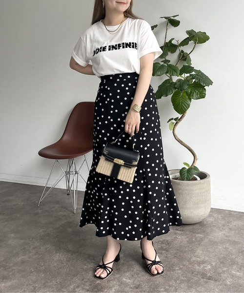 prose verse(プロズヴェール)の「パール付きブロックロゴTシャツ(Tシャツ/カットソー・レディース・チャコール/オフホワイト・MEDIUM)」の11枚目の写真