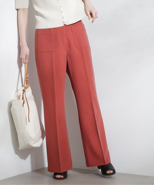 N.(N. Natural Beauty Basic)(エヌエヌナチュラルビューティーベーシック)の「【S Size Line】◆フロントポケットセミフレアパンツ(スラックス・レディース・グレー/レッド・SMALL/MEDIUM)」の5枚目の写真