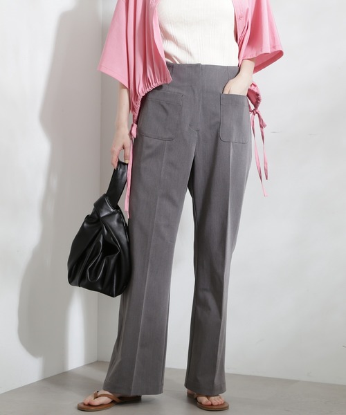 N.(N. Natural Beauty Basic)(エヌエヌナチュラルビューティーベーシック)の「【S Size Line】◆フロントポケットセミフレアパンツ(スラックス・レディース・グレー/レッド・SMALL/MEDIUM)」の17枚目の写真