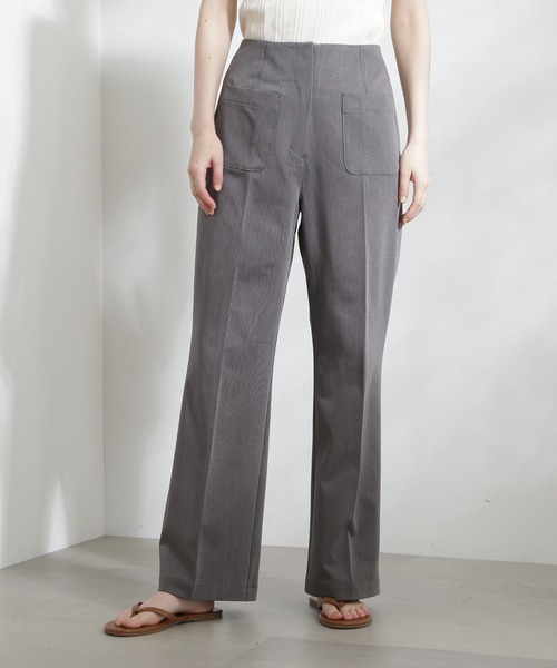 N.(N. Natural Beauty Basic)(エヌエヌナチュラルビューティーベーシック)の「【S Size Line】◆フロントポケットセミフレアパンツ(スラックス・レディース・グレー/レッド・SMALL/MEDIUM)」の13枚目の写真